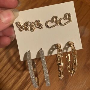 Chic Gold and Silver Earring Collection